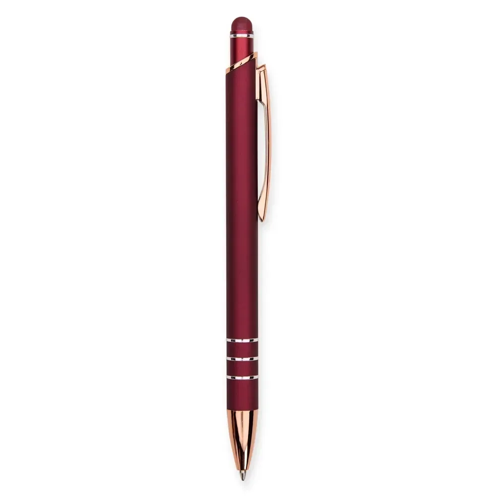 Caneta Metal Touch Slim personalizada vinho