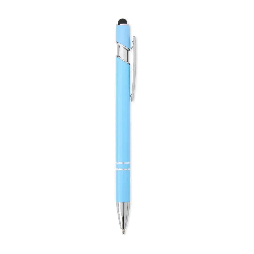 Caneta Metal Touch Grande Variedade de Cores personalizada azul claro