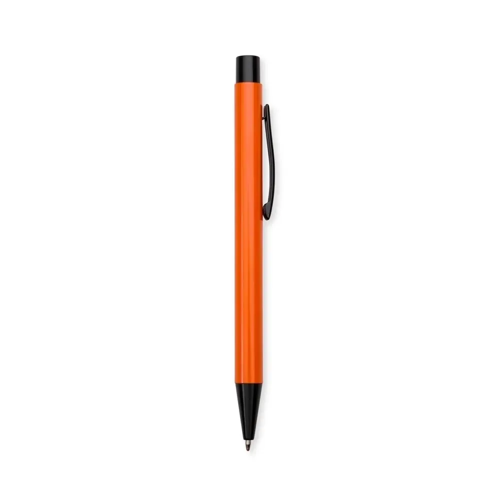 "Caneta Metal Personalizada Acabamento Vibrante laranja 1"