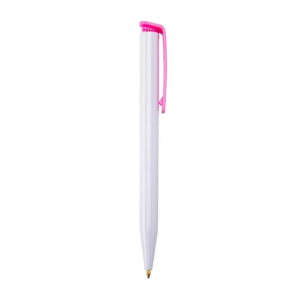 Caneta Plástica personalizada rosa