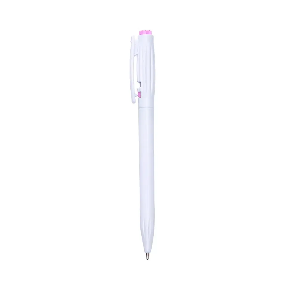 "Caneta Plástica Personalizada 13 Cores rosa"