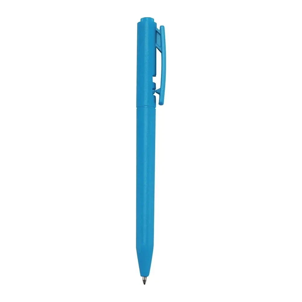 Caneta plástica personalizada azul claro