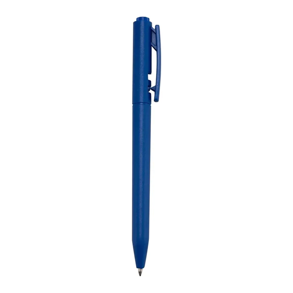 Caneta plástica personalizada azul escuro