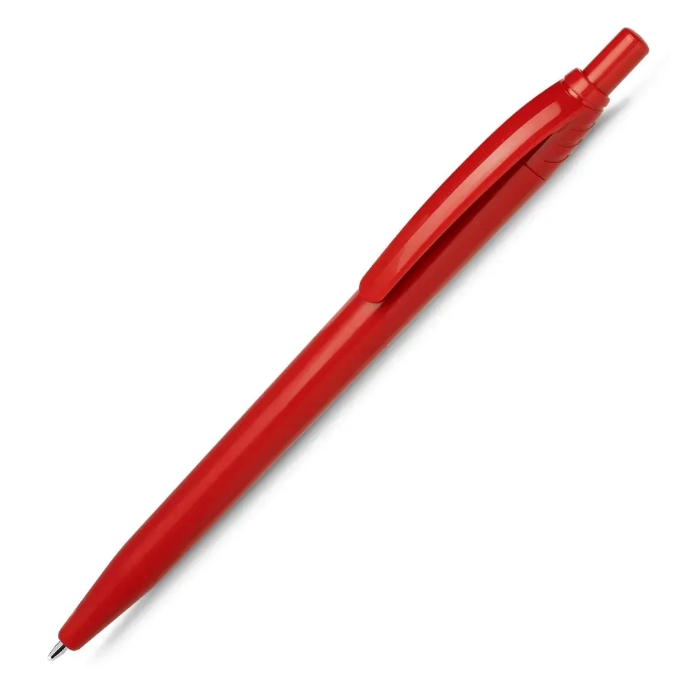 Caneta plástica personalizada vermelha
