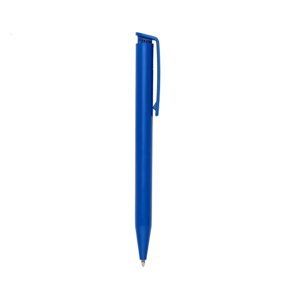 "Caneta plástica personalizada ultraleve azul"