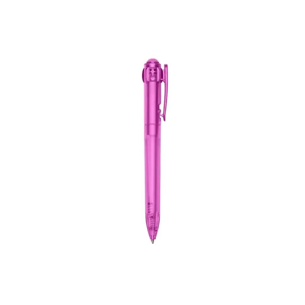 Caneta plástica personalizada rosa