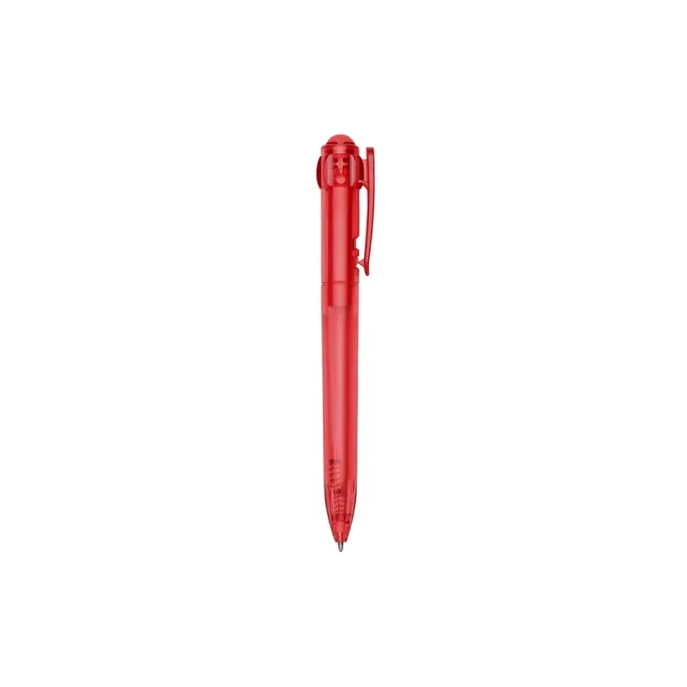 Caneta plástica personalizada vermelha