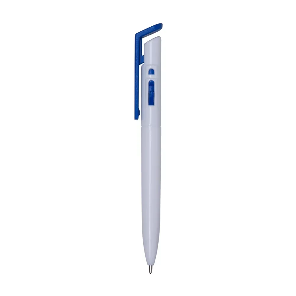 Caneta plástica personalizada azul