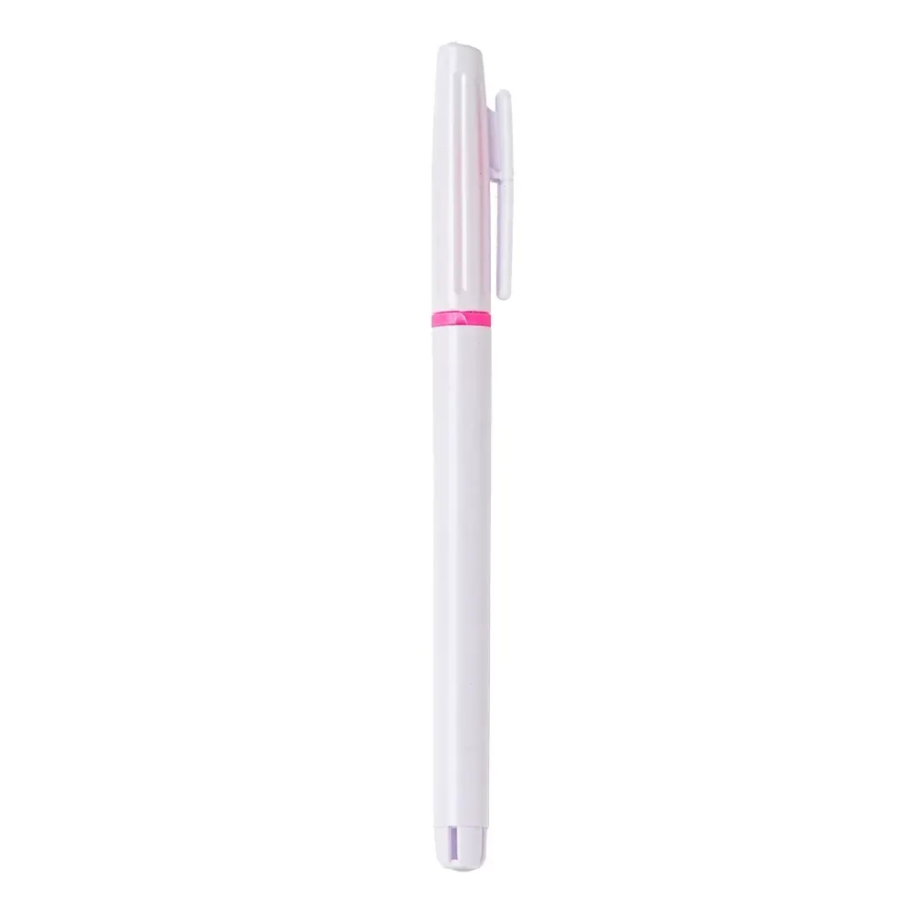 Caneta plástica personalizada rosa