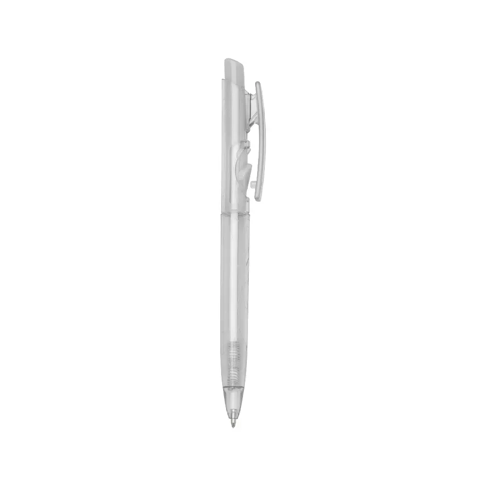 Caneta plástica personalizada com carga azul 1.2mm branca