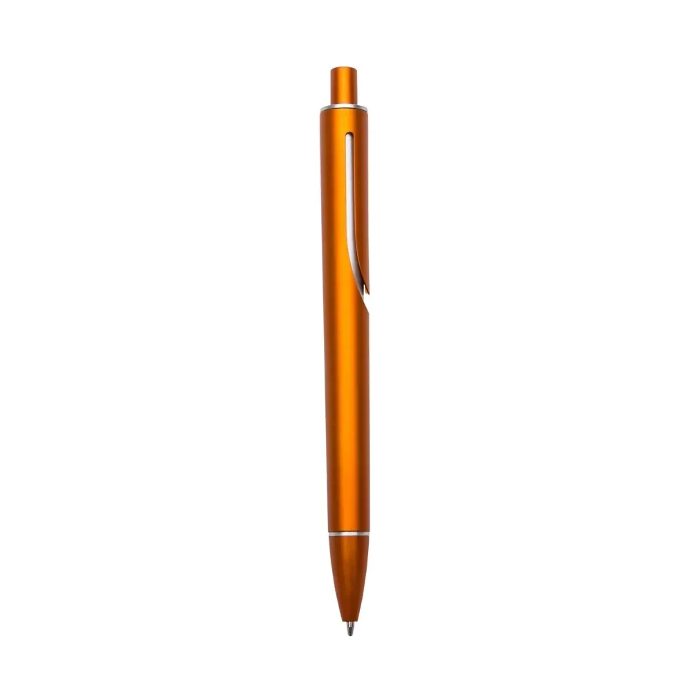 Caneta Plástica personalizada laranja