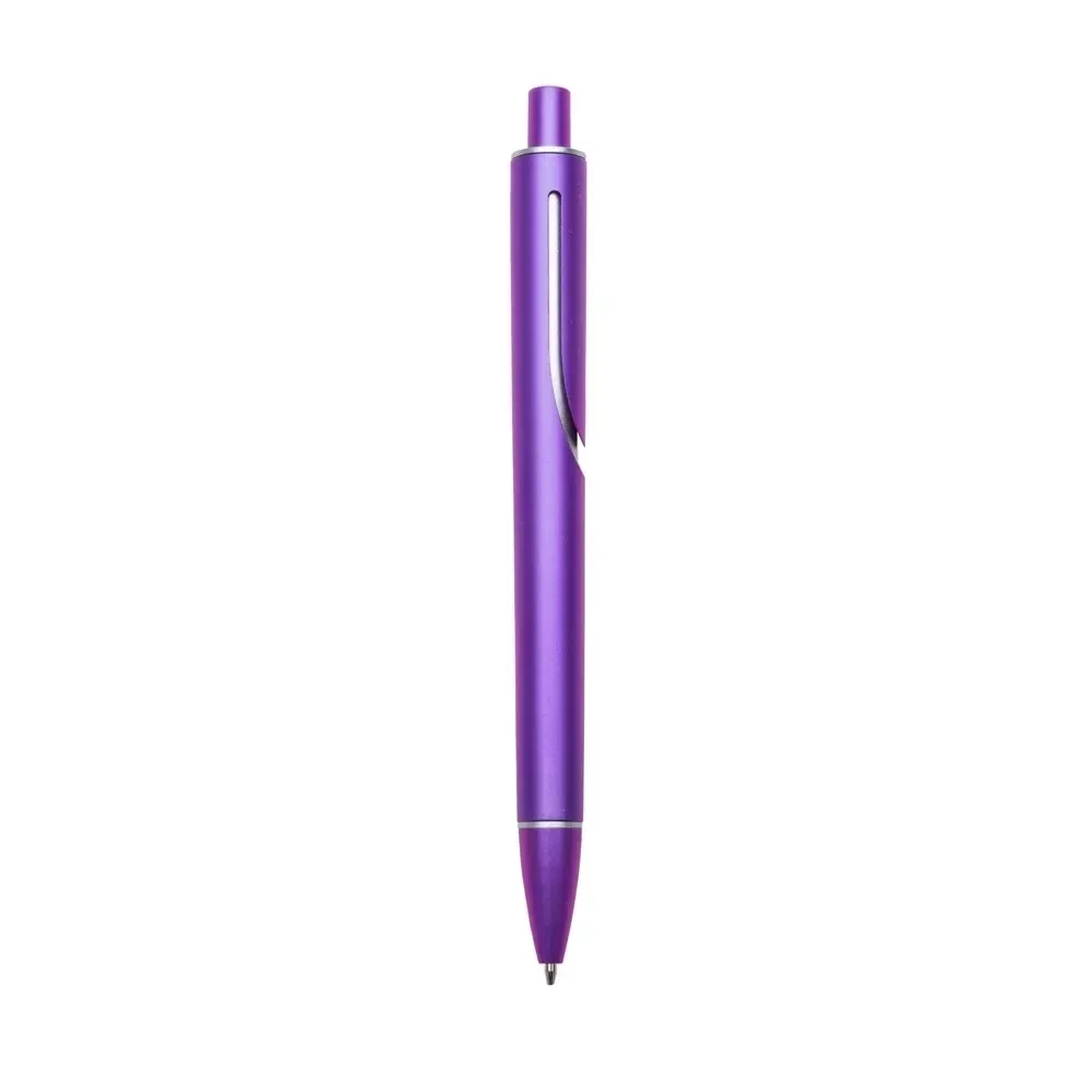 Caneta Plástica personalizada roxa