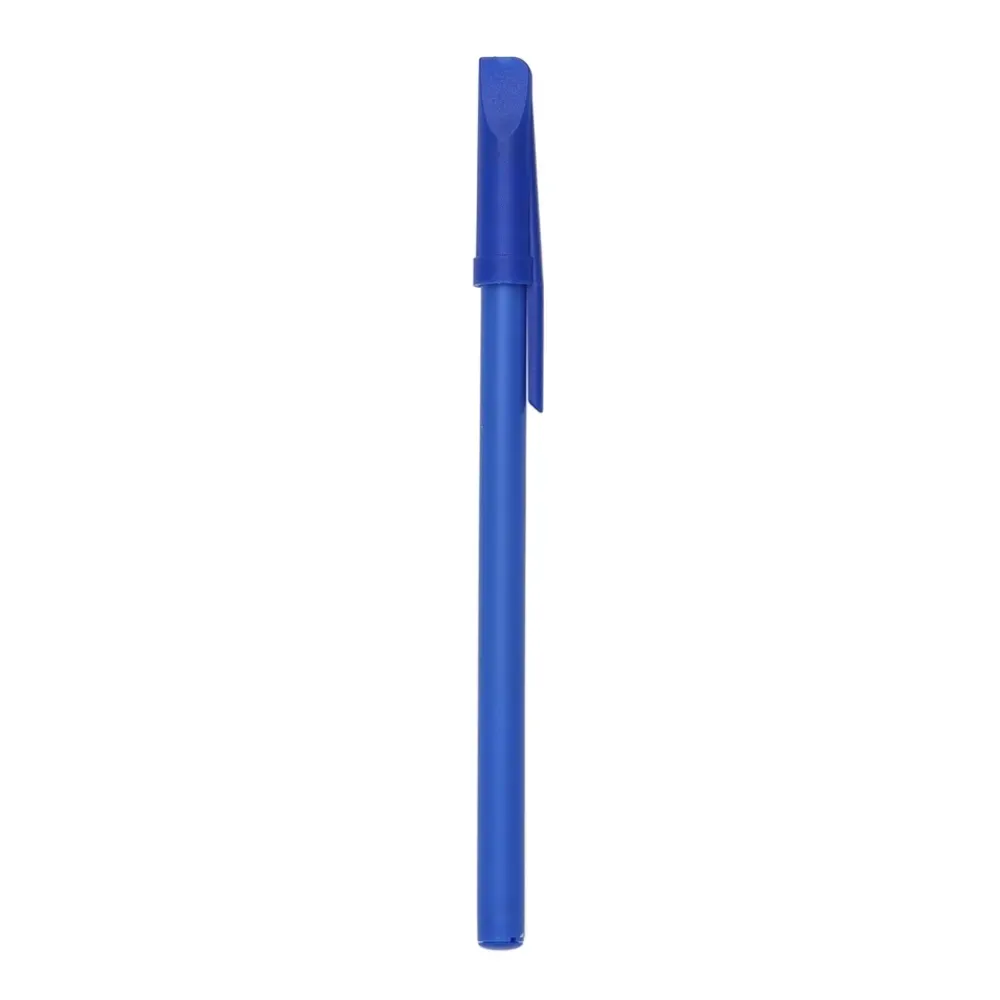 Caneta Plástica com Tampa personalizada azul claro