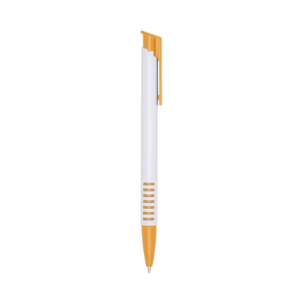 Caneta Plástica Cores Especiais personalizada laranja