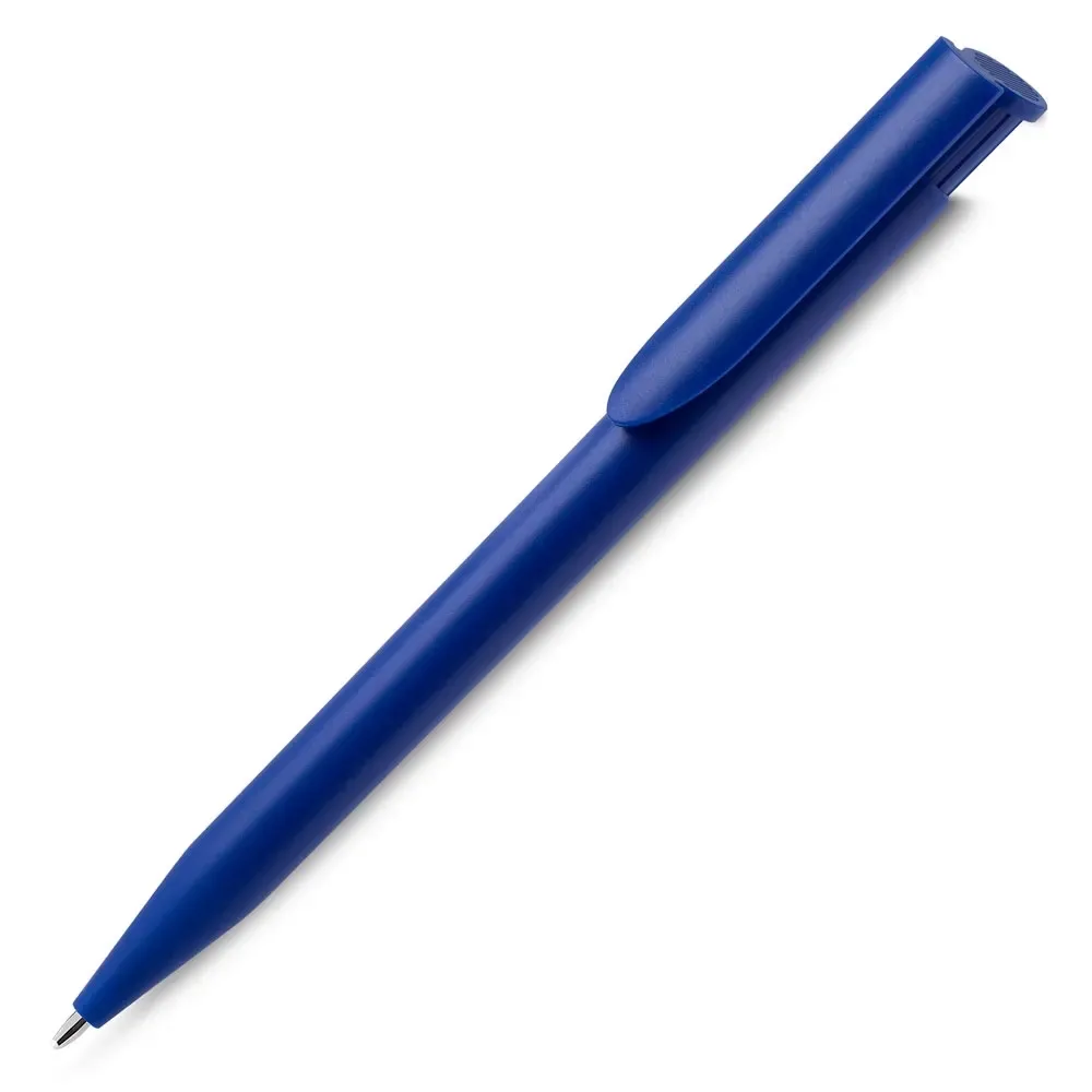 Caneta plástica personalizada azul