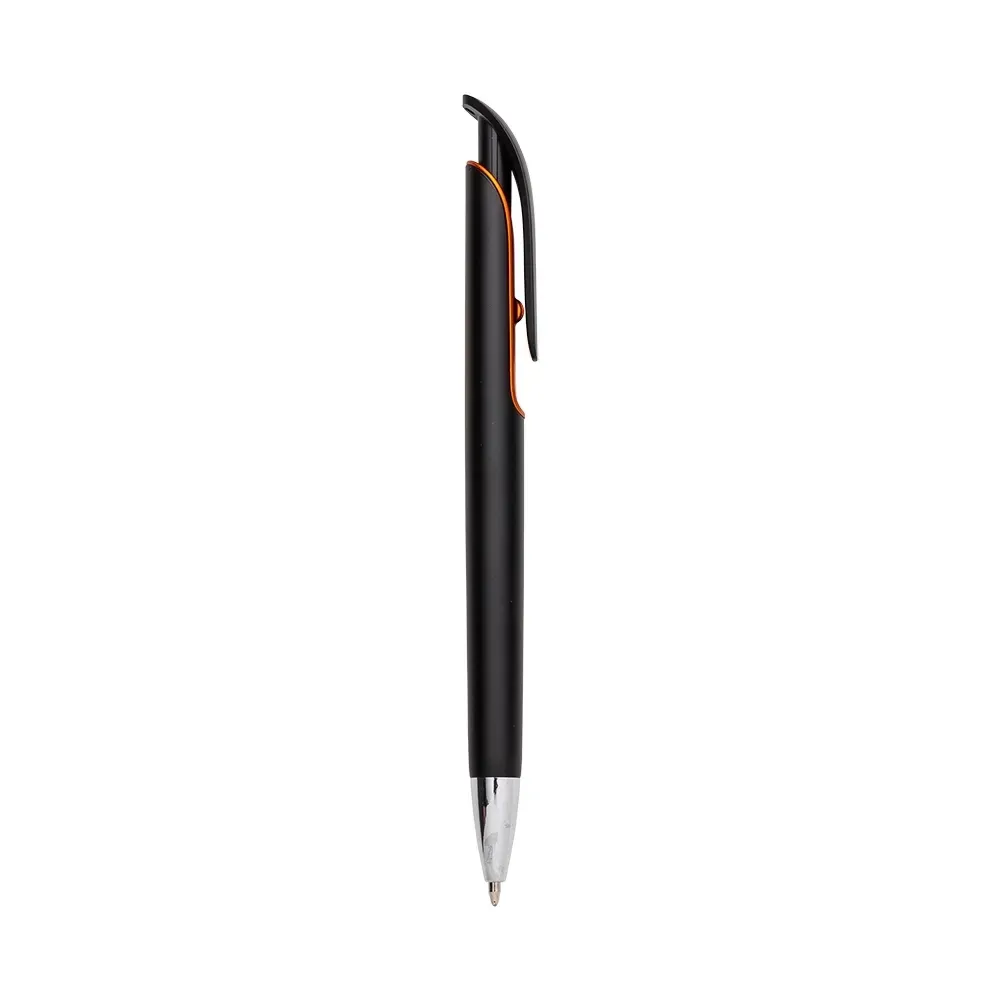 Caneta Plástica personalizada laranja