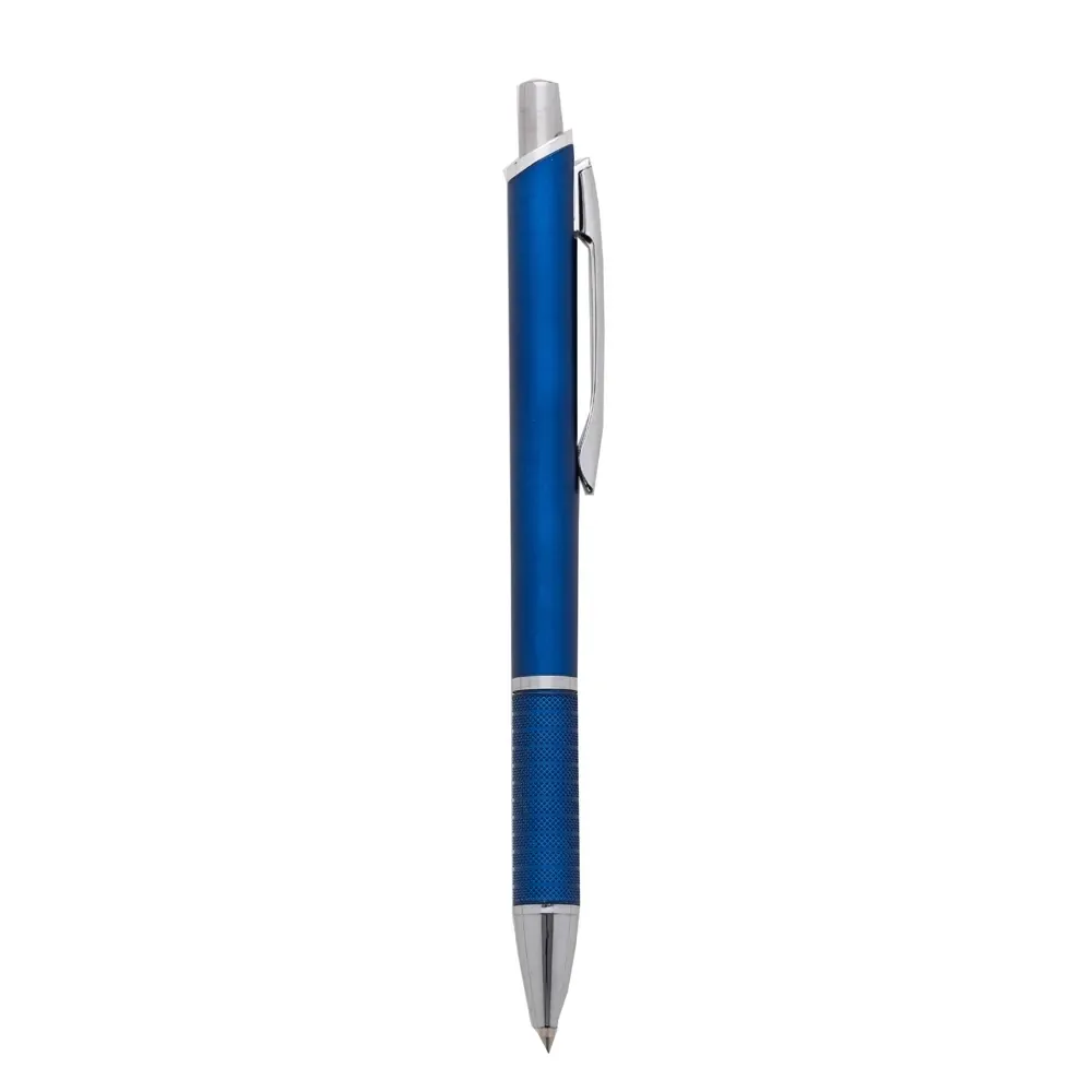 Caneta plástica personalizada azul