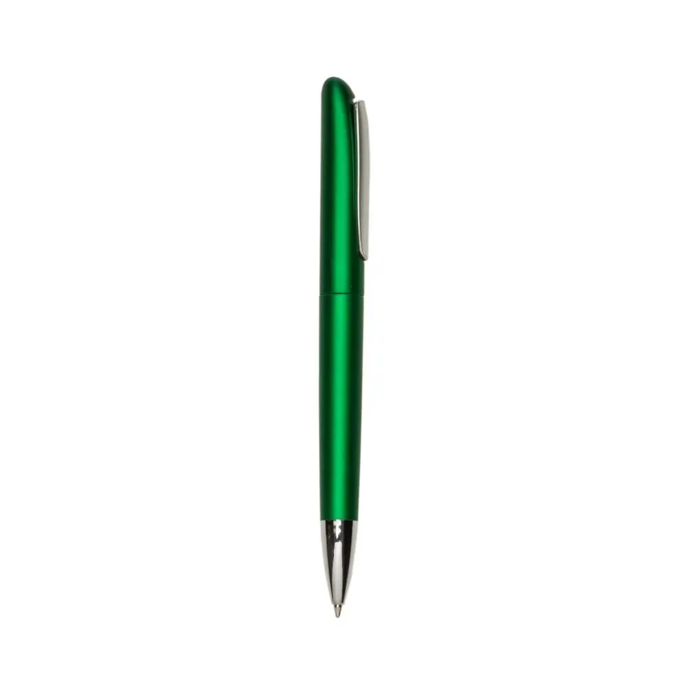 Caneta Plástica com Gravação no Clipe personalizada verde