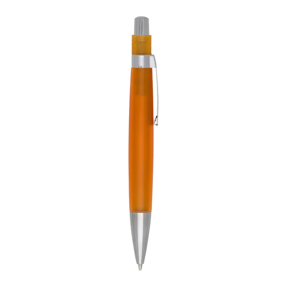 Caneta personalizada plástica cor laranja, 13 g