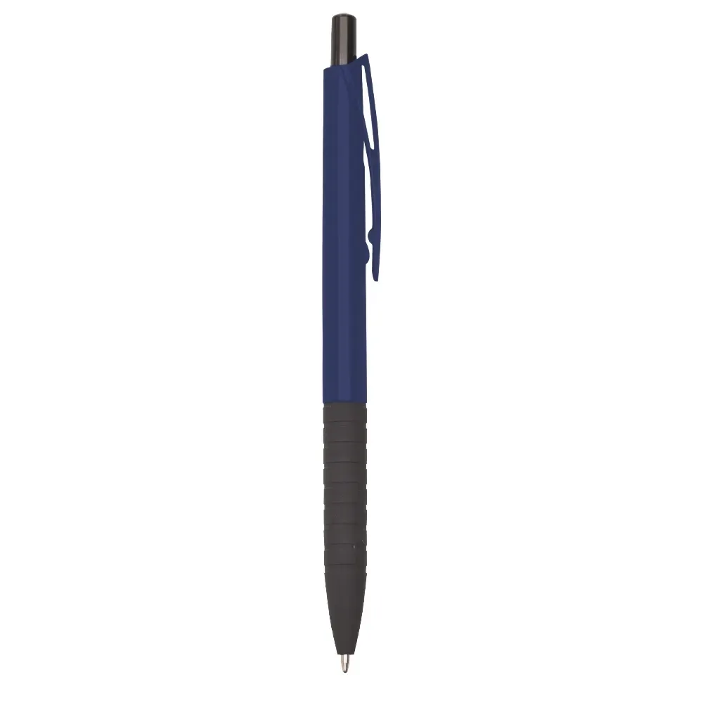 Caneta plástica personalizada azul escura