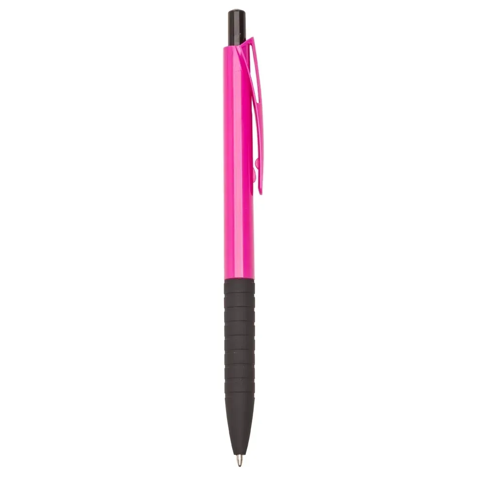 Caneta plástica personalizada rosa