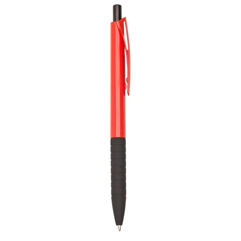 Caneta plástica personalizada vermelha