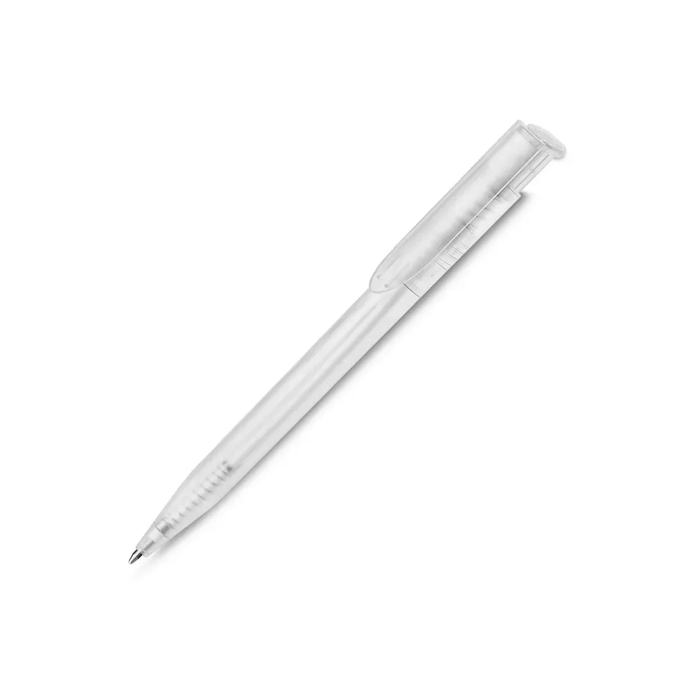 Caneta plástica personalizada transparente