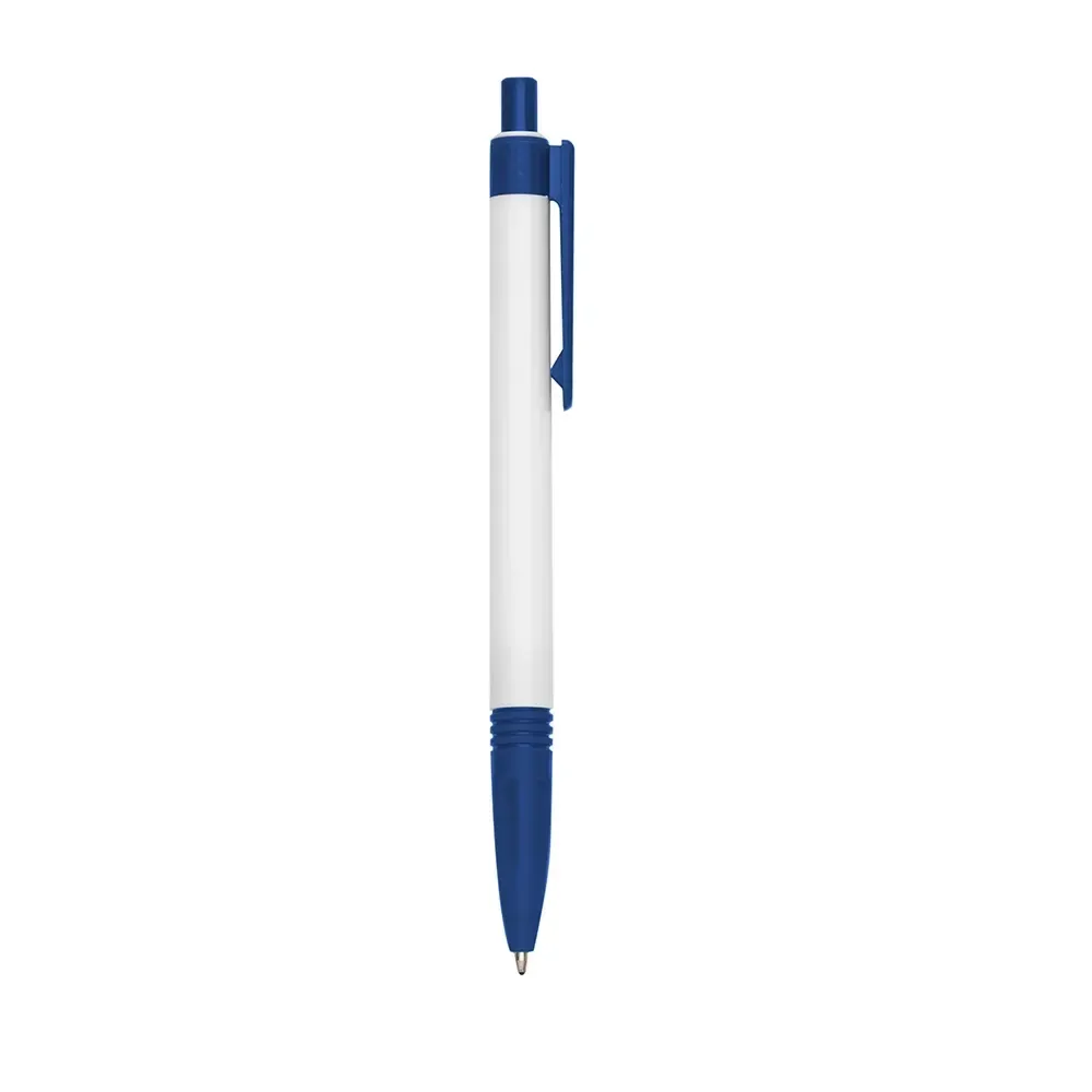 Caneta plástica personalizada ultraleve azul