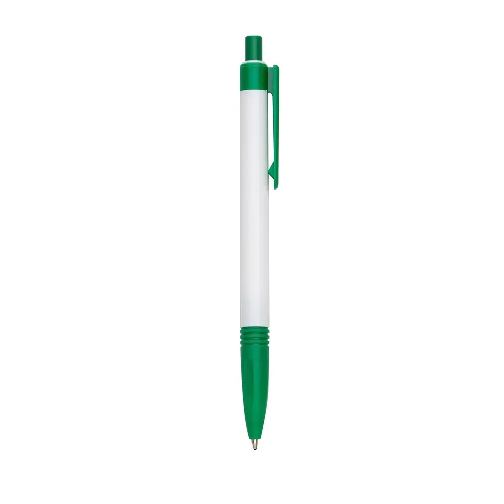 Caneta plástica personalizada ultraleve verde