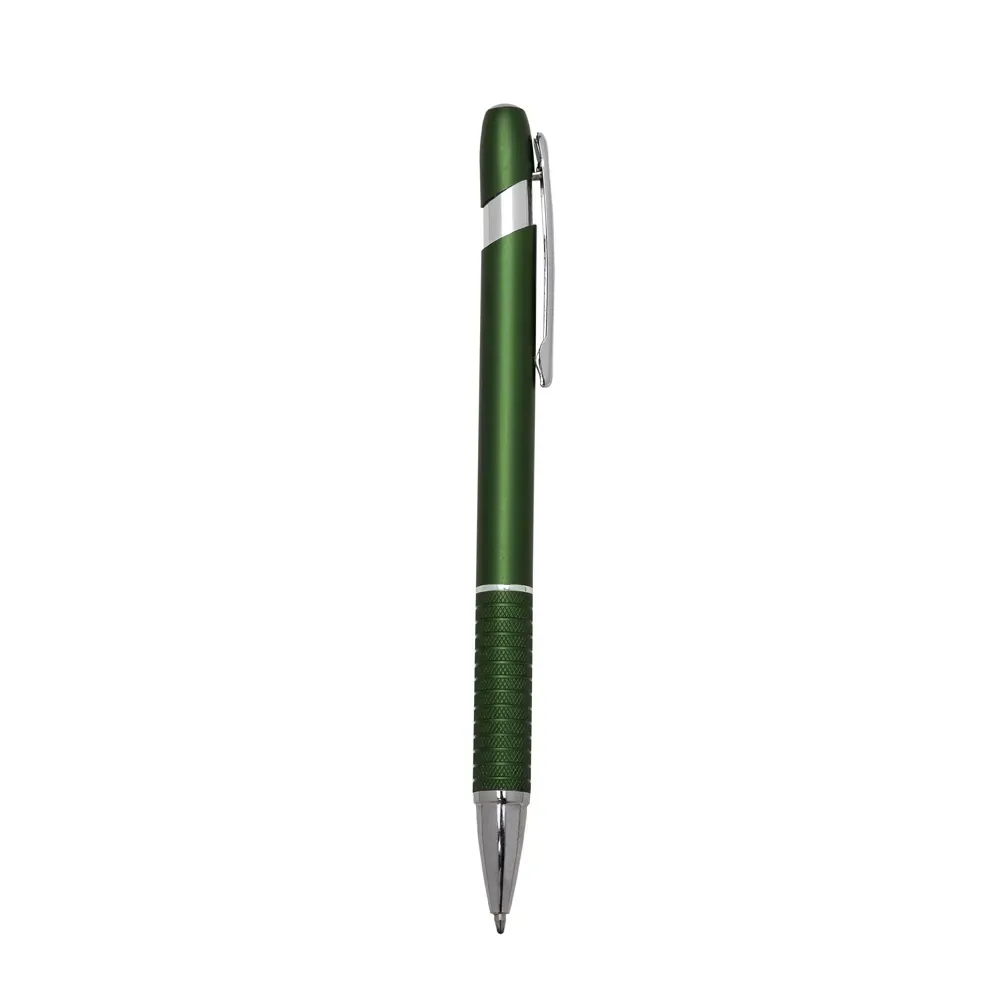 Caneta semimetal personalizada verde