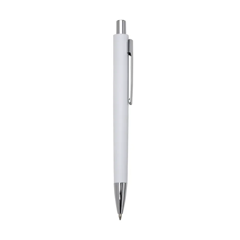 Caneta Semimetal personalizada branca