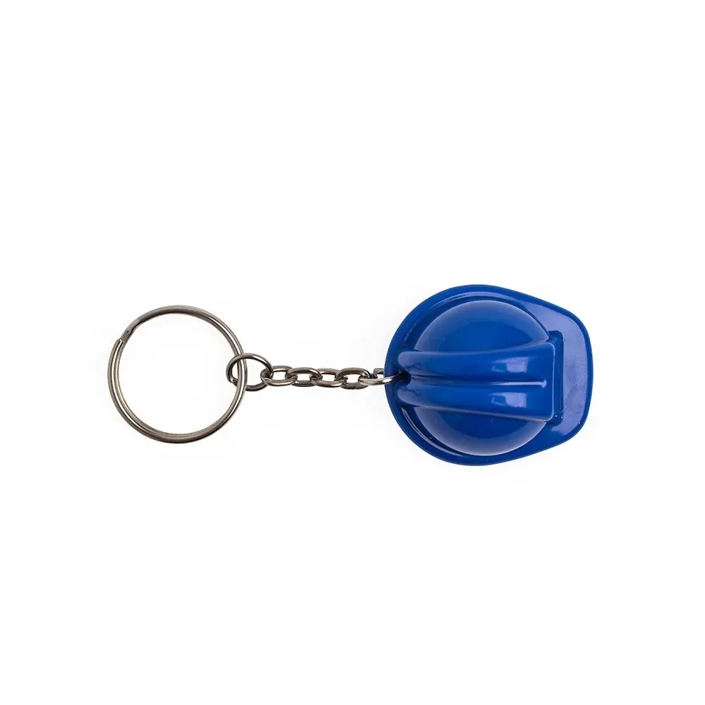 Chaveiro capacete EPI personalizado, tamanho grande, cor azul
