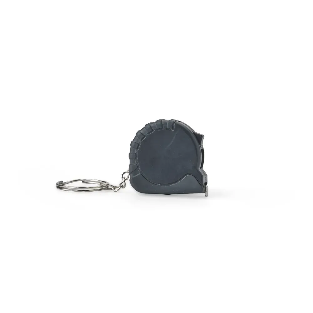 Chaveiro trena personalizada de 1 metro, modelo grande, cor preto