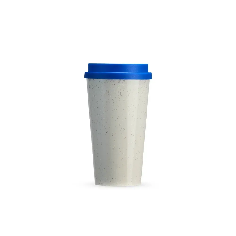 Copo fibra de arroz personalizado 550ml, cor azul