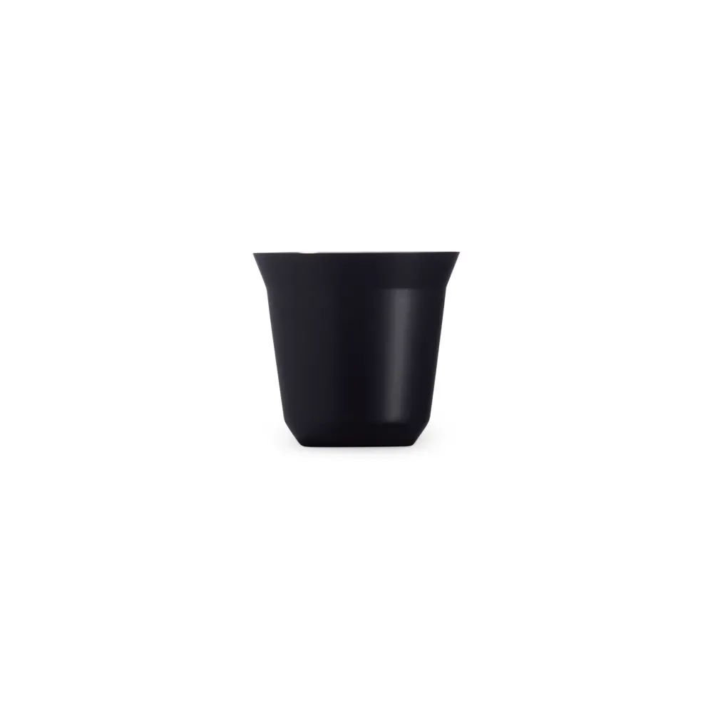 Copo inox personalizado 100ml, cor preta