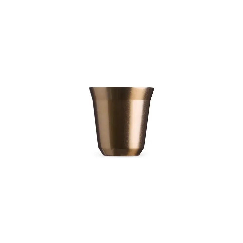 Copo inox parede dupla 150ml dourado personalizado