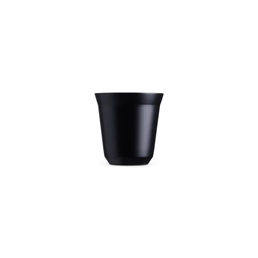 Copo inox parede dupla 150ml preto personalizado