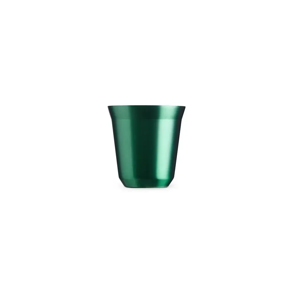 Copo inox parede dupla 150ml verde personalizado