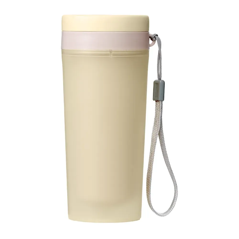 Copo plástico personalizado 300ml com alça, bege