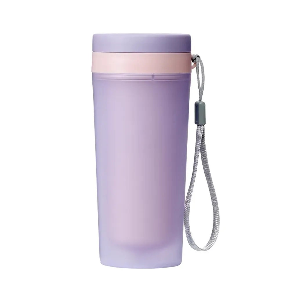 Copo plástico personalizado 300ml com alça, roxo