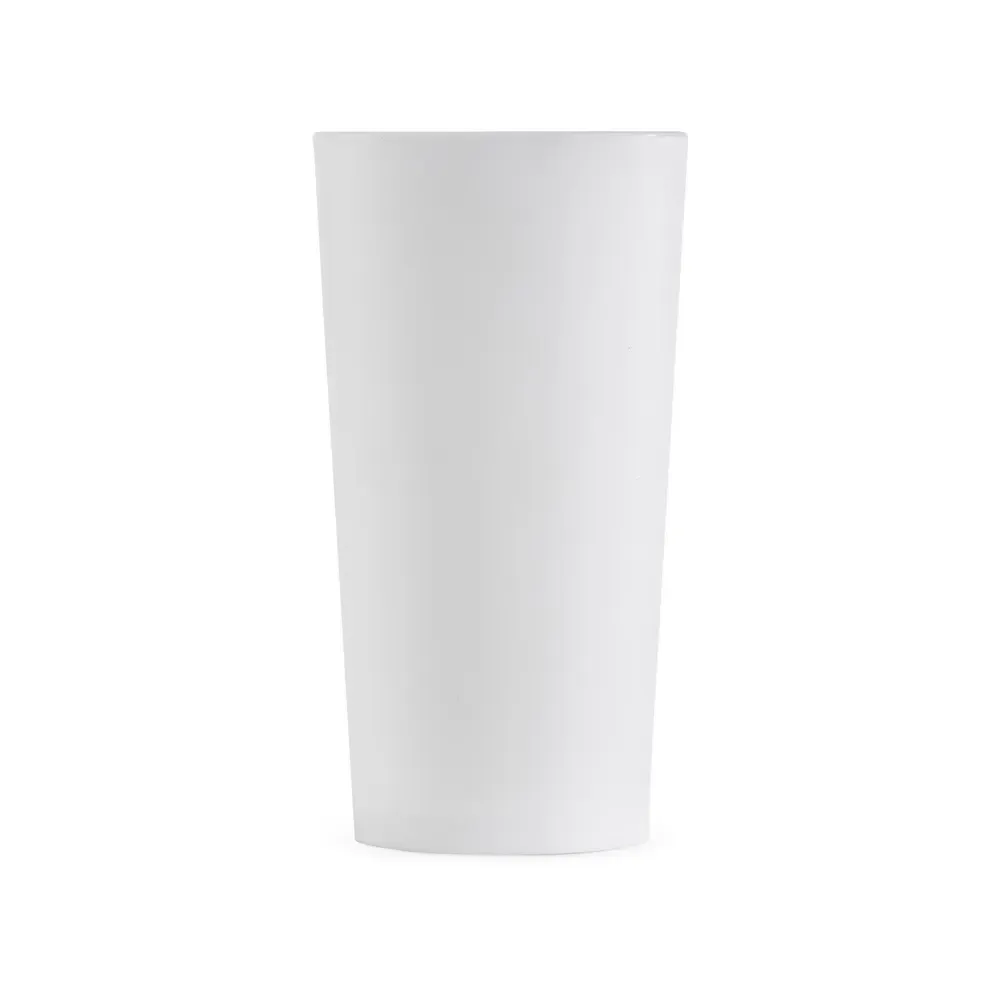 Copo plástico personalizado 420ml fosco, branco