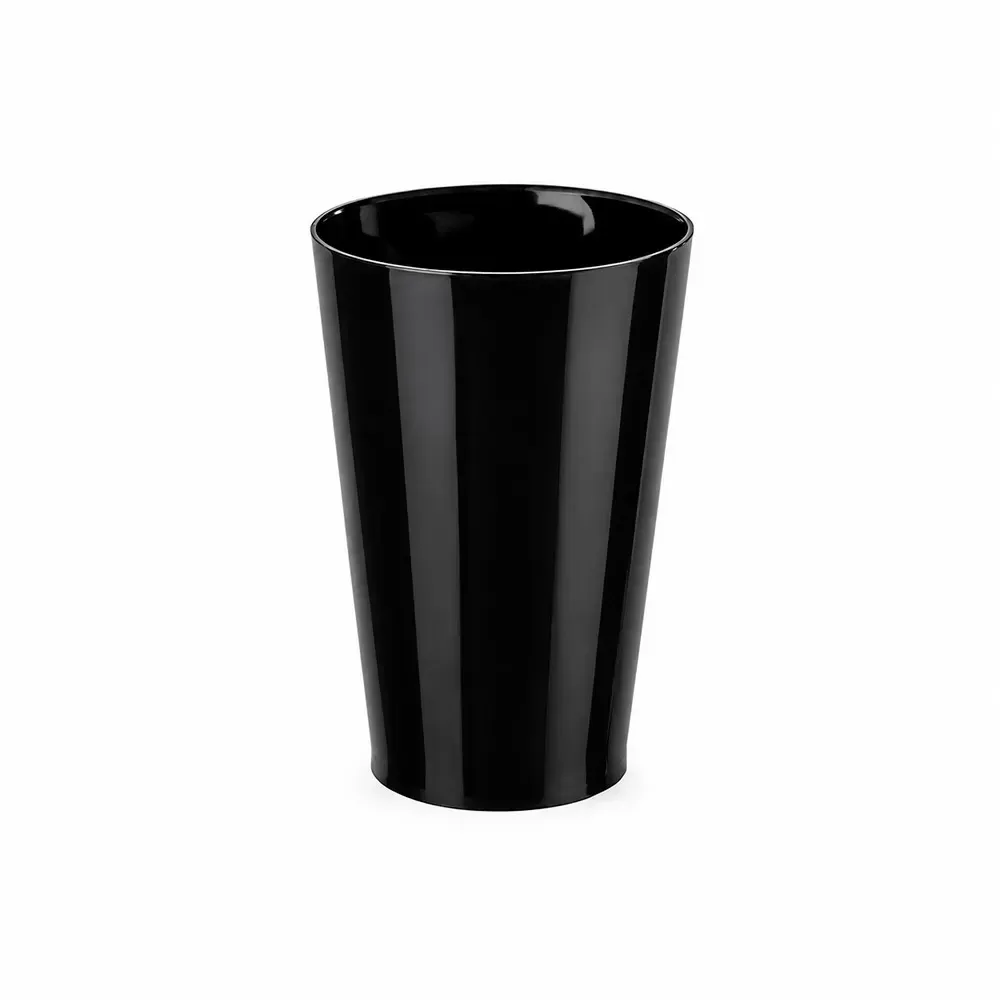 Copo plástico personalizado 550ml, cor preta