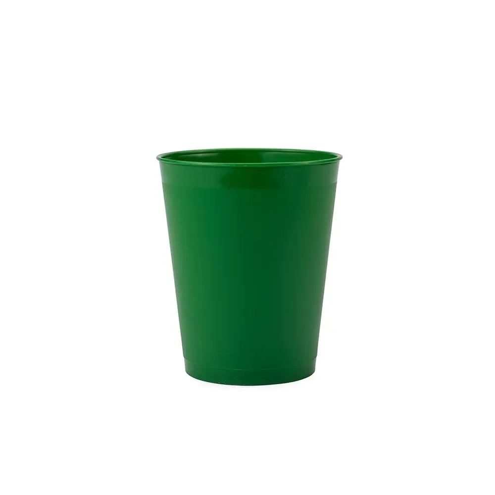 Copo plástico PP personalizado 450ml, cor verde