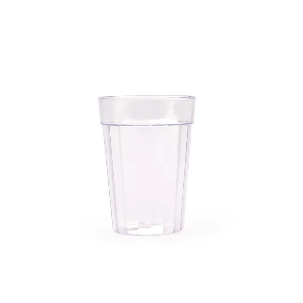Copo plástico PS personalizado 190ml, transparente
