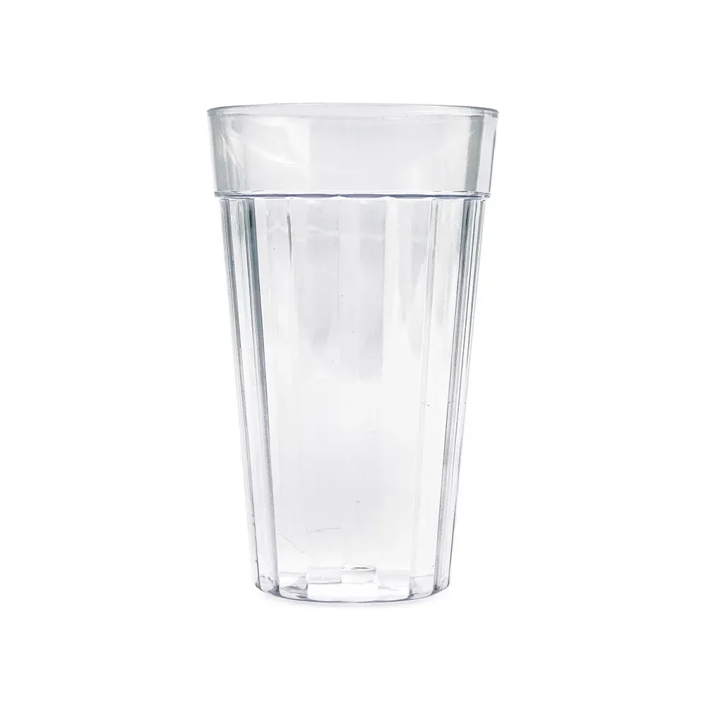 Copo plástico PS personalizado 450ml, transparente