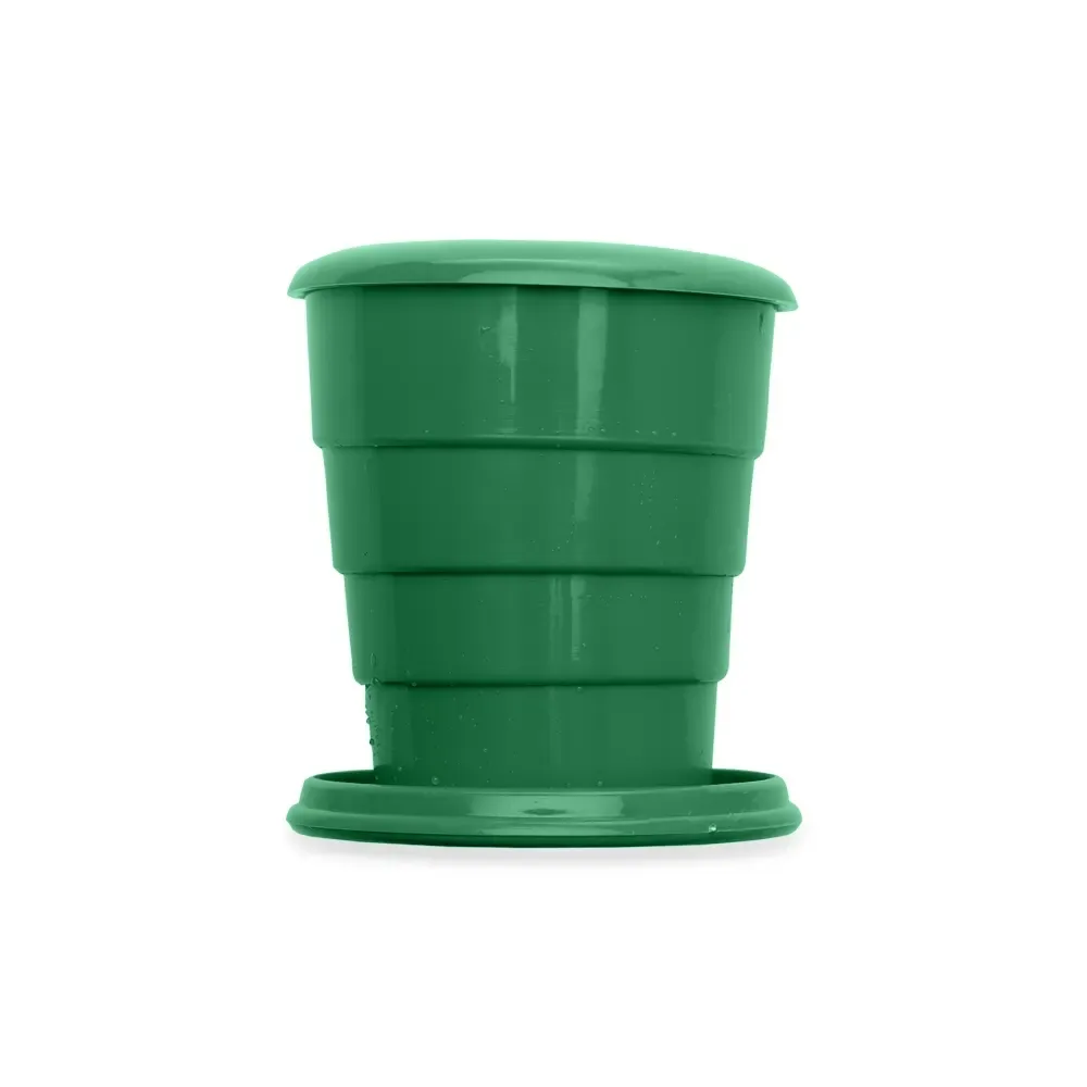 Copo retrátil personalizado 130ml, verde