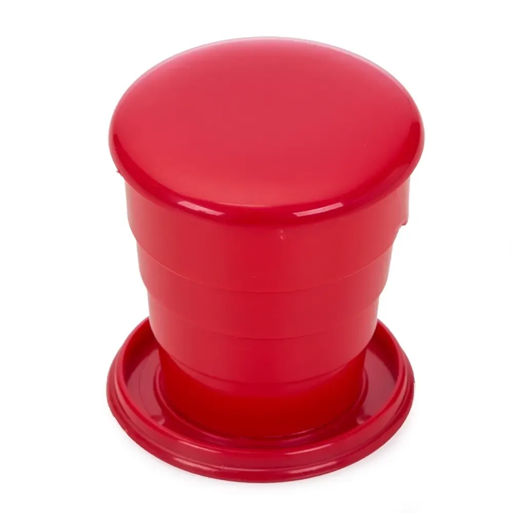 Copo retrátil personalizado 130ml, vermelho