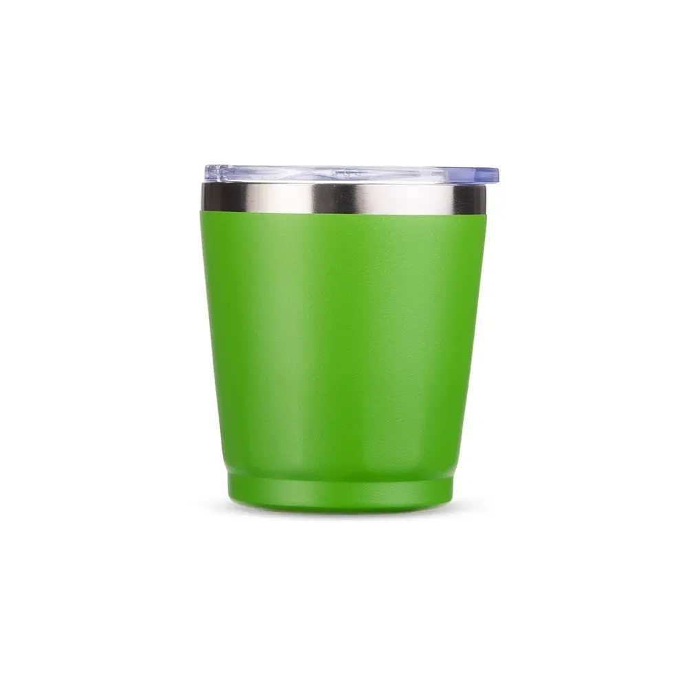 Copo térmico inox 200ml verde personalizado