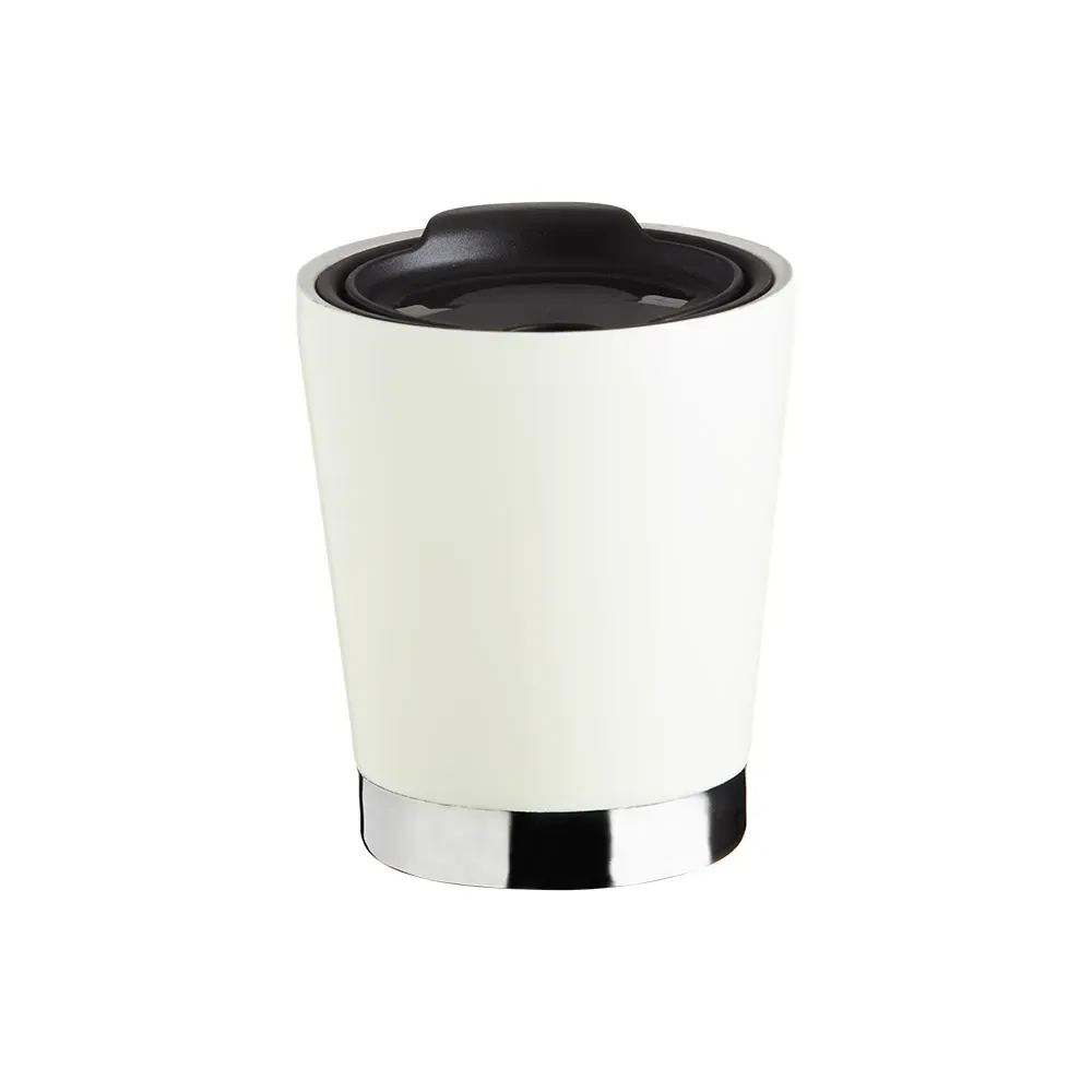 Copo Térmico Inox 300ml Tampa de Encaixe branco