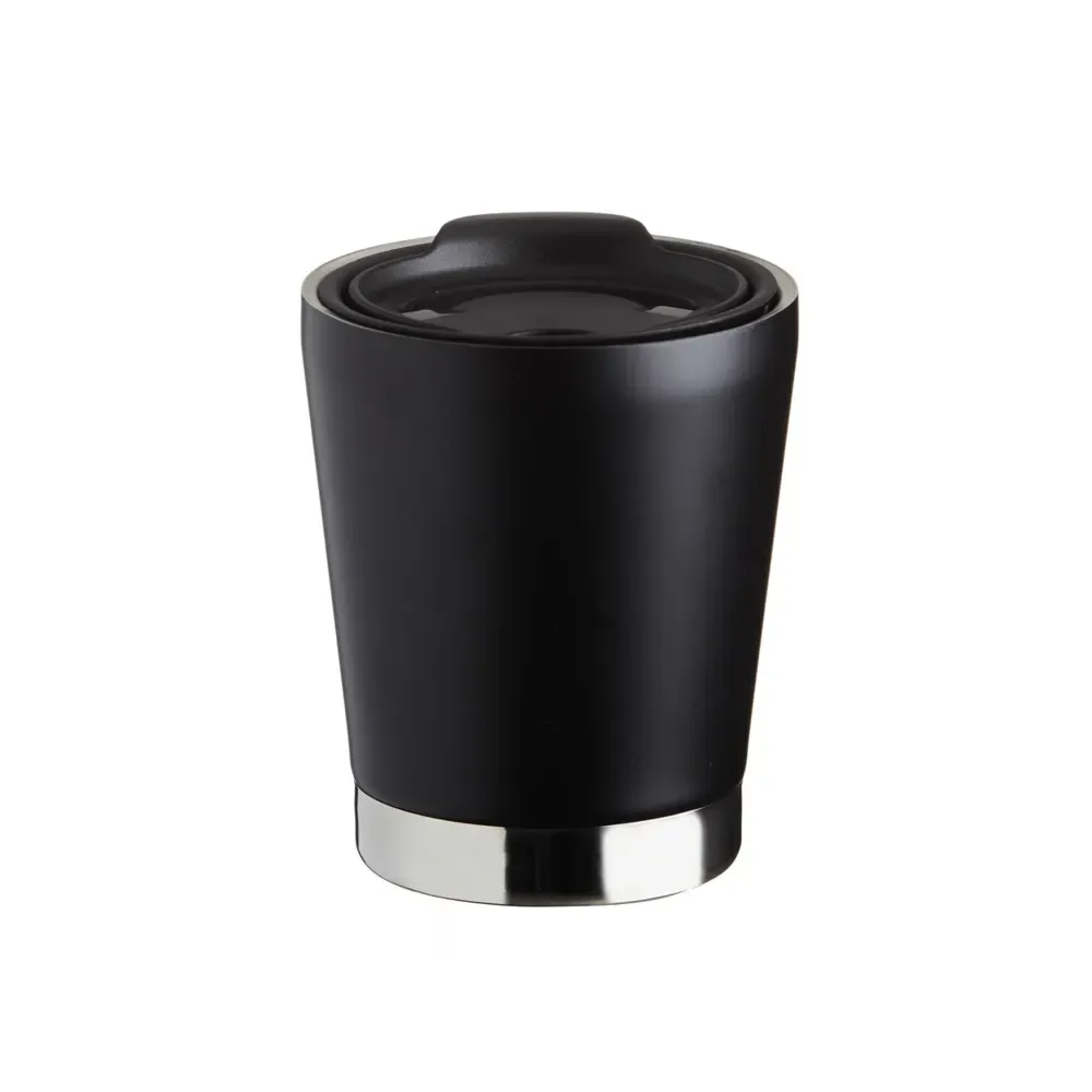 Copo Térmico Inox 300ml Tampa de Encaixe preto